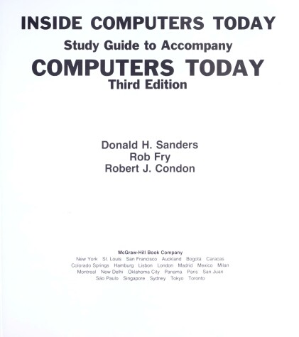 Book cover for Computers Today, with Basic