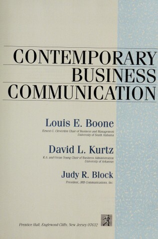 Cover of Sm Contemporary Business Comm Aie