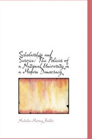 Cover of Scholarship and Service