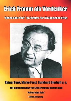 Book cover for Erich Fromm als Vordenker