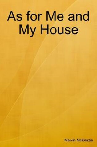 Cover of As for Me and My House