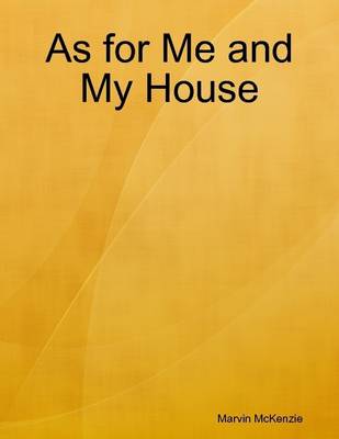 Book cover for As for Me and My House