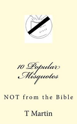 Book cover for 10 Popular Misquotes Not from the Bible