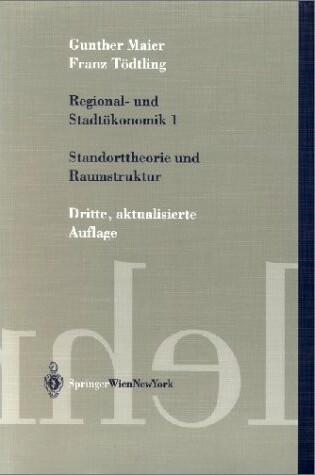 Cover of Regional- Und Stadtvkonomik I