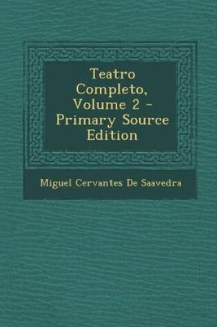 Cover of Teatro Completo, Volume 2