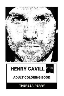 Book cover for Henry Cavill Adult Coloring Book