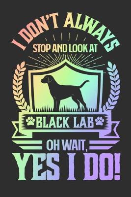 Book cover for I Don't Always Stop and Look At Black Lab OH Wait, Yes I Do!