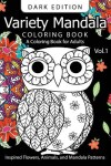 Book cover for Variety Mandala Book Coloring Dark Edition Vol.1