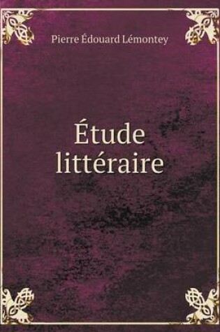 Cover of Étude littéraire