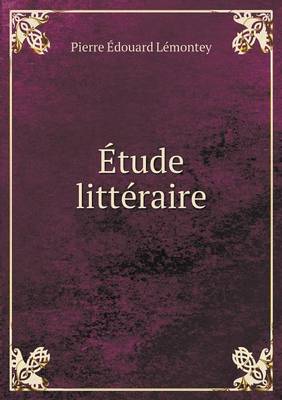 Book cover for Étude littéraire