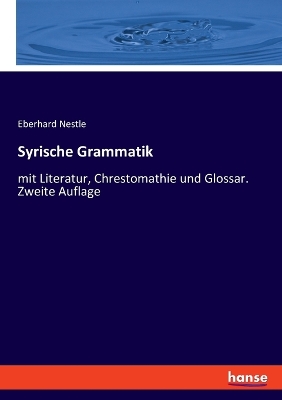 Book cover for Syrische Grammatik