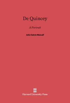 Book cover for De Quincey