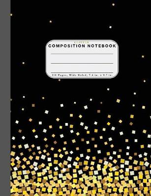 Book cover for Wide Ruled Composition Notebook Glitter