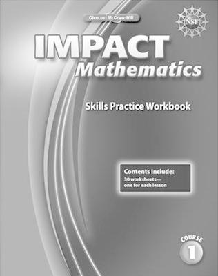 Book cover for IMPACT Mathematics, Course 1, Skills Practice Workbook