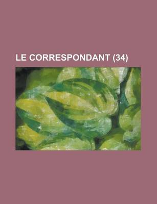 Book cover for Le Correspondant (34)