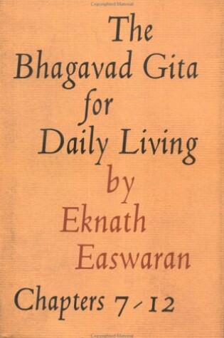 Cover of The Bhagavad Gita for Daily Living, Volume 2