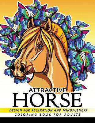 Book cover for Attractive Horse Coloring Books for Adults