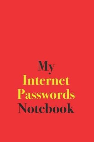 Cover of My Internet Passwords Notebook