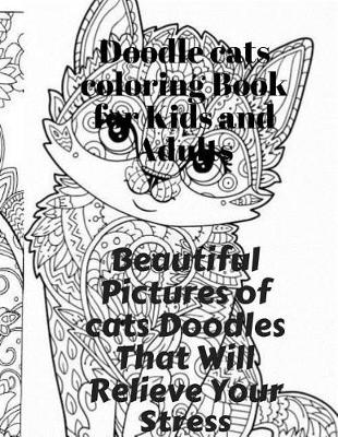 Book cover for Doodle cats coloring Book for Kids and Adults