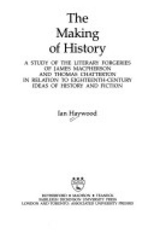 Cover of The Making of History