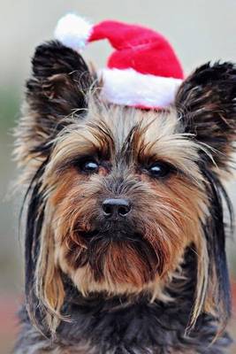 Book cover for Dog Wearing a Santa Hat Journal