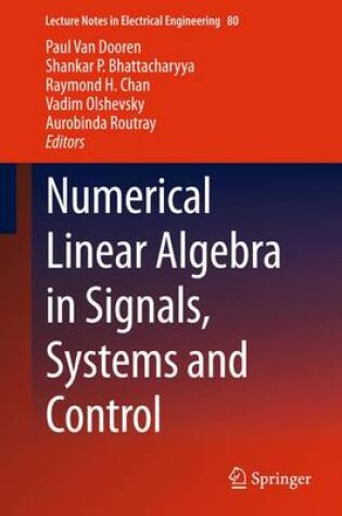 Cover of Numerical Linear Algebra in Signals, Systems and Control