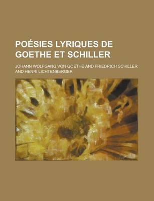 Book cover for Poesies Lyriques de Goethe Et Schiller