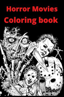 Book cover for Horror Movies Coloring book