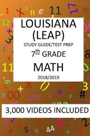 Cover of 7th Grade LOUISIANA LEAP, 2019 MATH, Test Prep