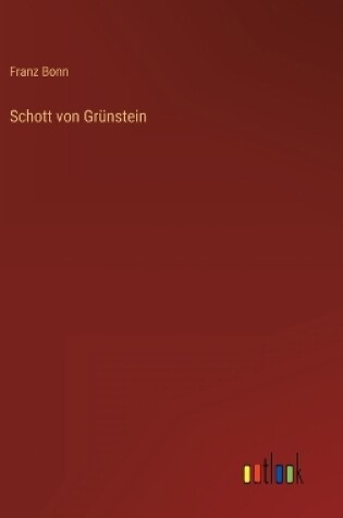 Cover of Schott von Grünstein