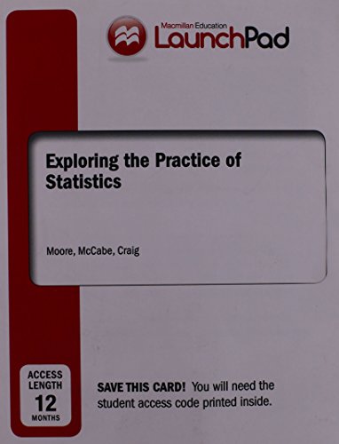 Book cover for Launchpad for Moore's Exploring the Practice of Statistics (2-Term Access)