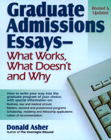 Book cover for Graduate Admissions Essays