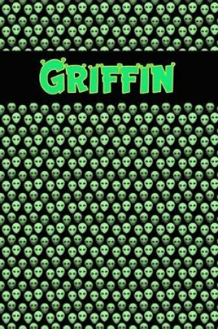 Cover of 120 Page Handwriting Practice Book with Green Alien Cover Griffin