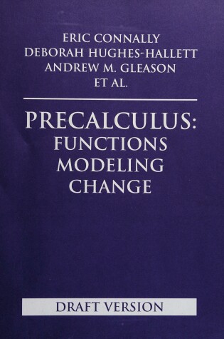 Cover of Precalculus Draft Version