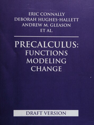 Book cover for Precalculus Draft Version