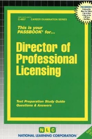 Cover of Director of Professional Licensing