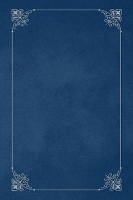 Book cover for Navy Blue 101 - Blank Notebook with Fleur de Lis Corners