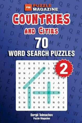 Cover of Countries and Cities - 70 Word Search Puzzles (Volume 2)
