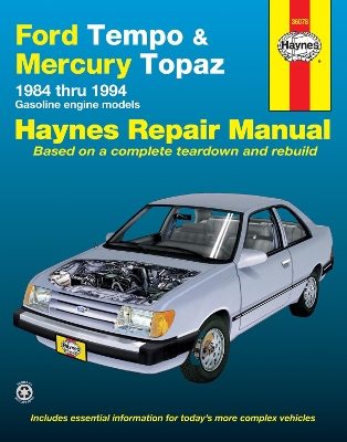 Book cover for Ford Tempo & Mercury Topaz all 2WD petrol (1984-1994) Haynes Repair Manual (USA)