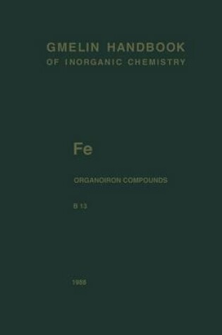 Cover of Fe Organoiron Compounds Part B13