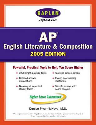 Book cover for Kaplan AP English Literature and Composition 2005