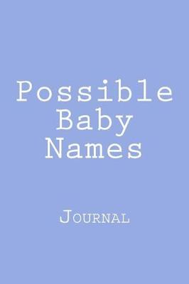 Book cover for Possible Baby Names