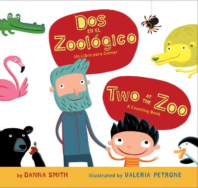 Book cover for Two at the Zoo/DOS En El Zoologico Board Book