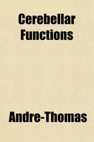 Cover of Cerebellar Functions