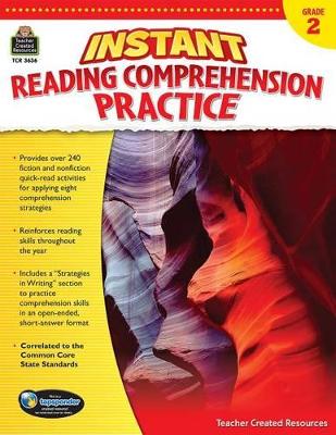 Book cover for Instant Reading Comprehension Practice Grade 2