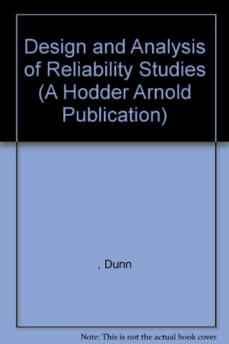 Book cover for Design and Analysis of Reliability Studies