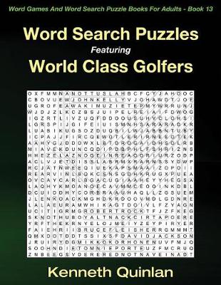 Book cover for Word Search Puzzles Featuring World Class Golfers