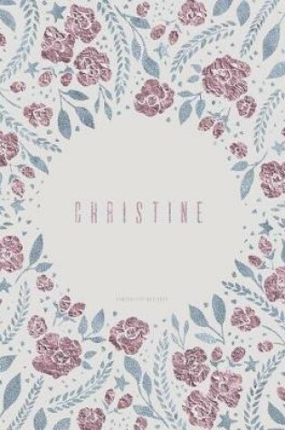 Cover of Composition Notebook. Christine