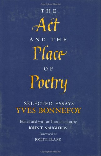 Book cover for The Act and the Place of Poetry