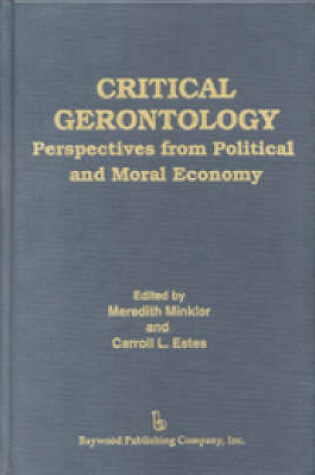 Cover of Critical Gerontology